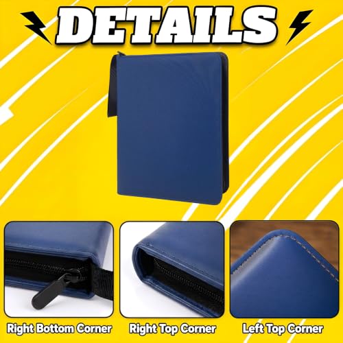 Card Binder, 9 Pocket 540 Card for Collectible Trading Card Albums - color: 540-BIG-BLUE-1