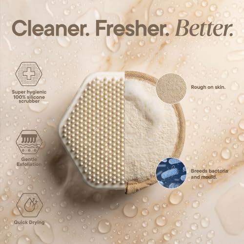 TOOLETRIES Silicone Face Scrubber, Facial Cleansing Brush - Sand - color: Sand