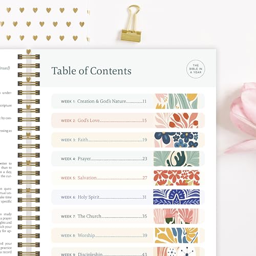 Official Spiral Bible in a Year Essentials Bundle Study Guide (Floral) - color: Floral Bundle