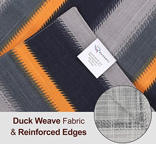 Ruvanti Placemats Set of 6, 100% Cotton Place Mats of 13"x19" – Stripes - color: Stripes