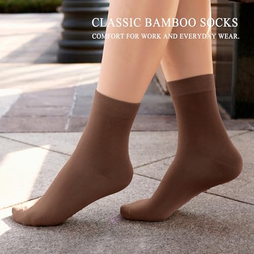 Women Thin Socks Rayon Bamboo Ankle Silky Quarter Anti Odor Casual Summer Socks 6 Pairs - color: Assorted8, size: 8-11
