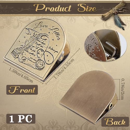 CRASPIRE Travelers Journal Clip Vintage Alloy Antique Bronze Metal Book Pen Page Decorative Bill Binder Holder Clips for TN Travelers Art Journaling Reading Decoration Accessories - style: Book