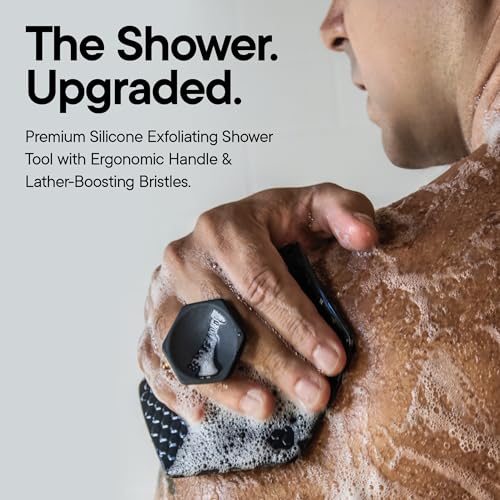 TOOLETRIES Silicone Body Scrubber 2.0, Loofah Alternative - Charcoal - color: Charcoal