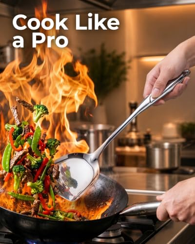 Zulay Kitchen Stainless Steel Wok Spatula - size: Wok Spatula