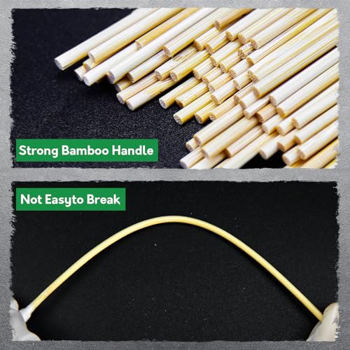 700Pcs 6 Inch Wooden Long Cotton Swabs Strong Tipped Applicators - color: C-700 PC Pointed