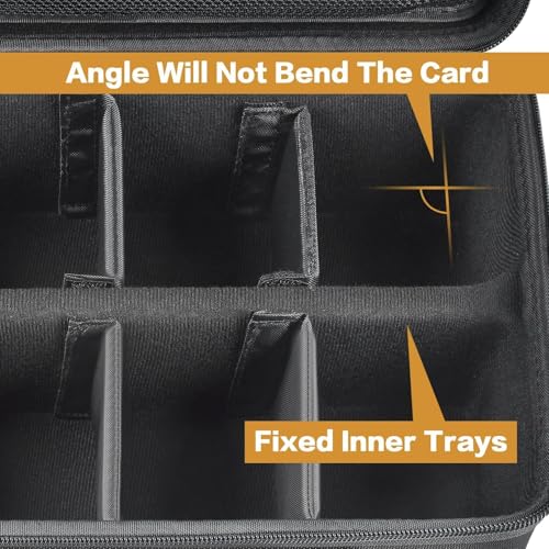 2700+ Trading Card Case for MTG, TCG Deck Boxes and Sports Cards - color: Black