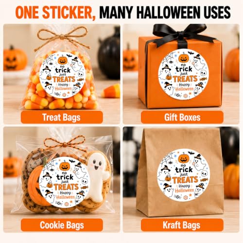 Halloween Stickers, 60 PCS 2 Inch Happy Halloween Round Labels - style: Halloween