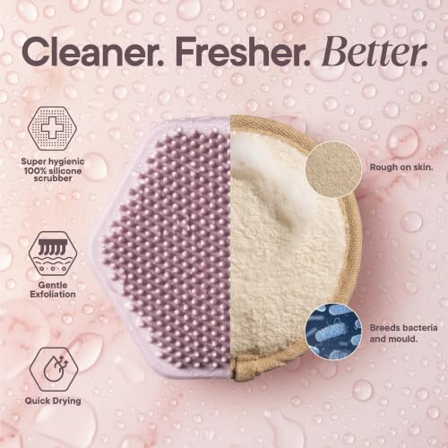 TOOLETRIES Silicone Face Scrubber, Facial Cleansing Brush - Blossom - color: Blossom