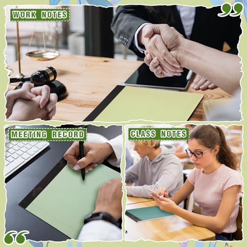 Lincia 6 Pcs Legal Pads Landscape Notebook, Gradient Green - color: Gradient Green