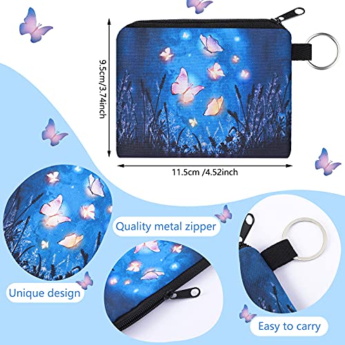 Boao 10 Pcs Small Change Coin Purse - size: 4.52 x 3.74 Inch, style: Butterfly and Flower