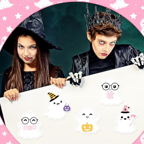 Yinder 24 Pads Kawaii Ghost Sticky Notes Fun Cartoon Memo for School - color: Multicolor, size: Ghost
