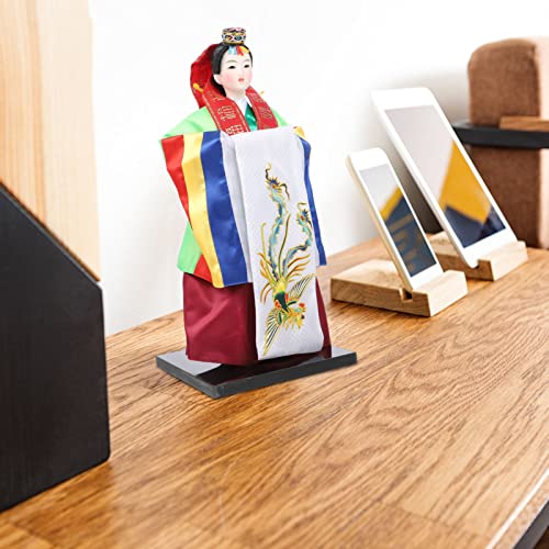 ULTECHNOVO Korean Traditional Doll Figurine Korean Handicraft Doll for Home D Cor Collectible Asian 11.41 X 4.92 X 4.92 in 1 piece