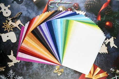40 Mulberry Paper Japanese Handmade Assortment – Multicolor Origami & Craft Pack – Quality Fiber Sheets for Origami, Paper Art, Crafts & DIY Projects (8.5x11 in.) - color: 8.5x11 in.