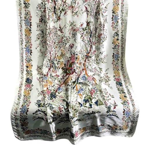 Acotavie Scarfs for Women Dressy Fashion Scarves Long Floral Pattern Scarf - color: C030