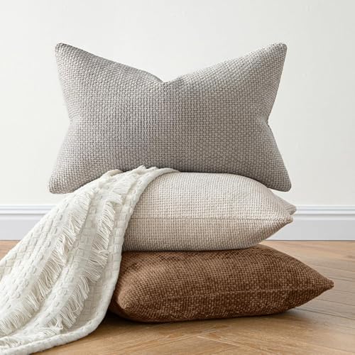 MIULEE Decorative Couch Throw Pillow Covers 18x18 in Golden Brown 2 Pack - color: Golden Brown, size: 18" x 18" (Pack of 2)