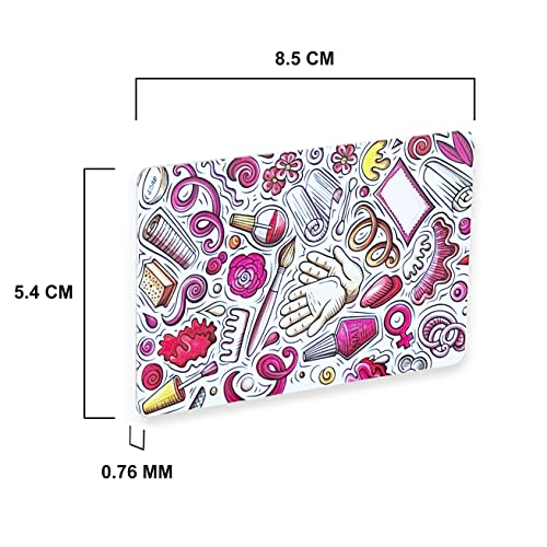 Beaute Galleria 5 Pack Nail Art Stamping Scraper Card Set Reusable Nail Stamping Tool for DIY Design Nail Artist Manicure Stamping Decor