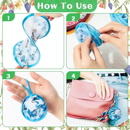 R HORSE 50Pcs Spanish Christian Fans Bulk Flower Folding Handheld Fan Gifts - color: Spanish Flower