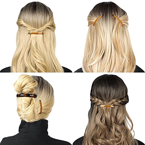 12pcs Hair Barrettes Set for Women and Girls, Hair Clips for Thick Thin Fine Hair, Non-metal Hair Accessories, Non-Slip Grip Handmade Snap Hairpin, BPA Free - color: SN2