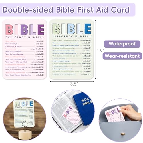 XKDOUS 50 Bible Study Supplies Journaling Kit with Journal and Case, Blue - color: Blue