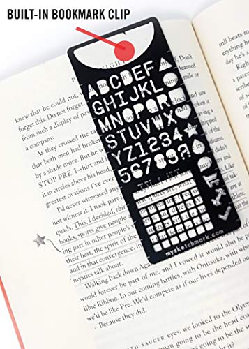 Journal Bookmark: Stainless Steel Journal Bookmark Stencil