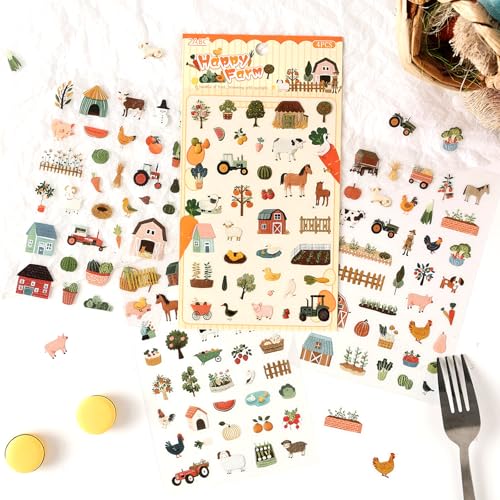 Life's Little Scenes Series Sticker Scrapbooking Supplies for Junk Journal, 24 Sheets PET Stickers - Vintage Journaling Stickers - color: Life's Little Scenes Series
