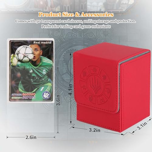 Arkeiliy MTG Deck Box 110+ Storage Sleeved Cards for Magic Commander - color: 4 Pack