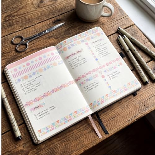 60 Rolls Washi Tape Set Aesthetic Decorative Masking Tape - color: Pink