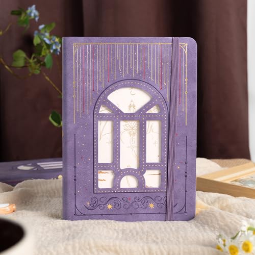 TIEFOSSI A5 Lined Journal for Women & Men, 100 GSM Thick Paper - color: Purple, size: Lined