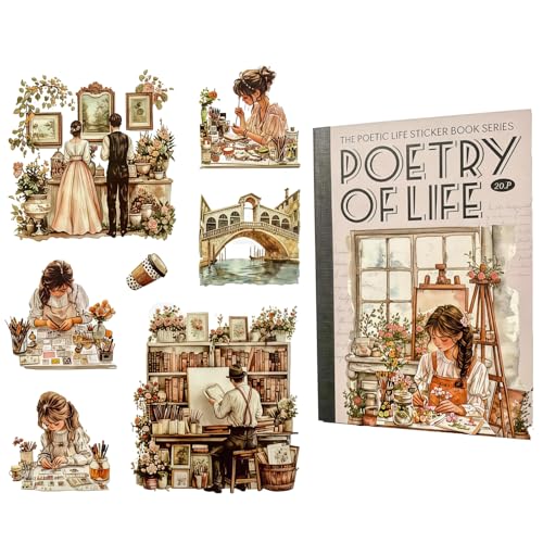 TIAMECH Art Galleries Poetic Life Japanese Sticker Book - color: Art Galleries
