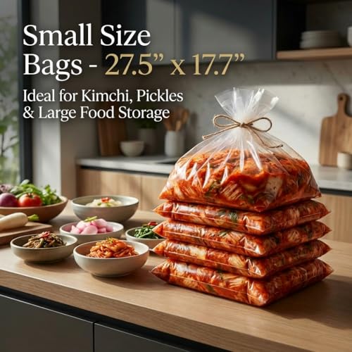 BENEPISYO Odor Proof Kimchi Fermentation Bags Small, 8 Pack 김장백 소 8매 - size: Small (17.7 x 27.5 in)