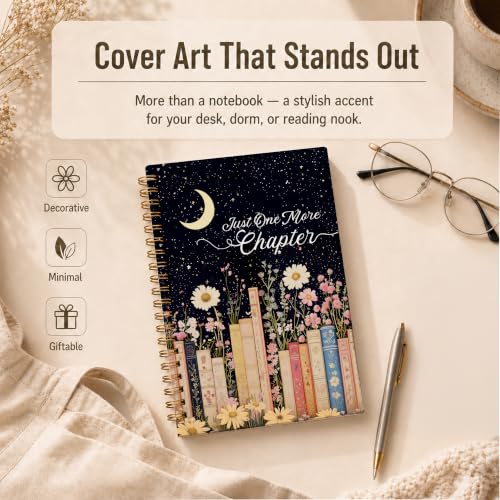 WDXIA Night Floral Books Spiral Notebook 5.5x8.3 Inch - color: pattern-12