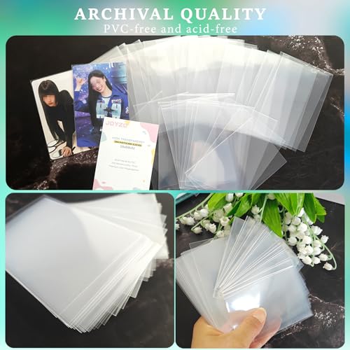 Kpop Card Sleeves, 58x88mm Photo Protector for Polaroid Instax Mini - color: Clear/200, size: 58x88mm