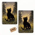 2 Pcs Cute Cat A5 Spiral Notebook, Cat Gifts College Ruled Spiral Notebooks - color: Multicolour 0018