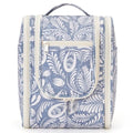 Narwey Hanging Travel Toiletry Bag for Women, Cosmetic Makeup Bag - color: B-Blue Leaf, size: Medium