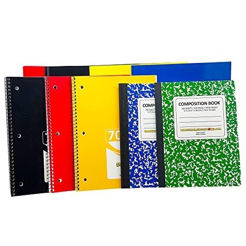 School Supply Boxes | 17" (Black or Clear) Backpack Bundle for (Elementary, Intermediate, or High School) - color: Clear, style: Elementary Case (6 Pack)