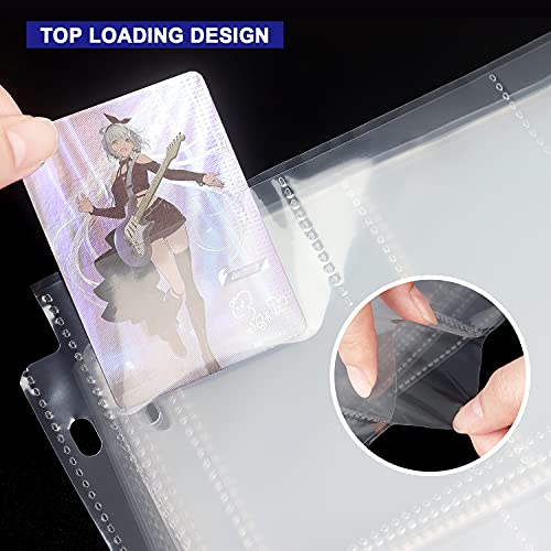 36 Pack 9 Pocket Page Protector for 3 Ring Binder, Holds 324 Cards