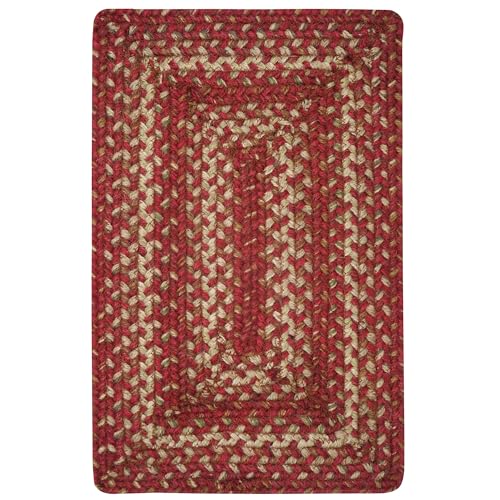 Homespice Apple Pie Jute Braided Table Mats, Rect 10x15 Set of 4 - color: Apple Pie