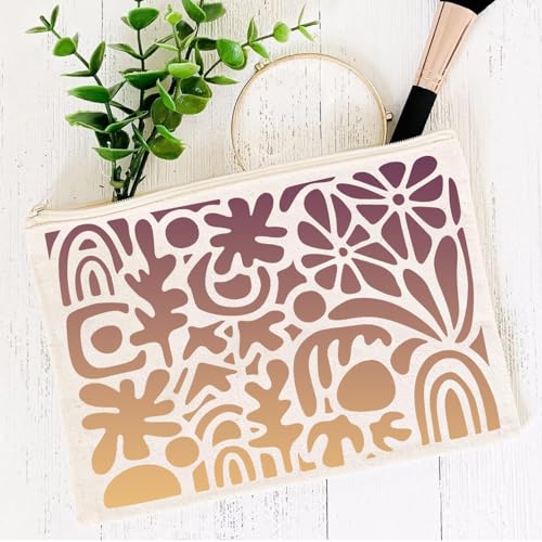 Stencils for Crafts Reusable Texture Stencils for Painting 10"x8" - style: Abstract