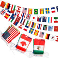 MARFOREVER 105 Ft World Flags Bunting Banner 100 Countries String Flags