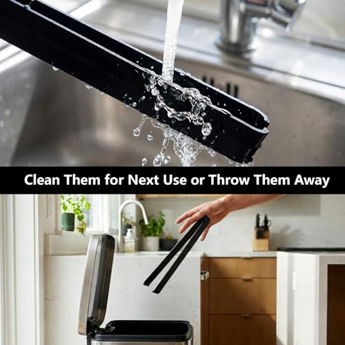 Plastic Serving Tongs Disposable Kitchen Tongs for Food Salad