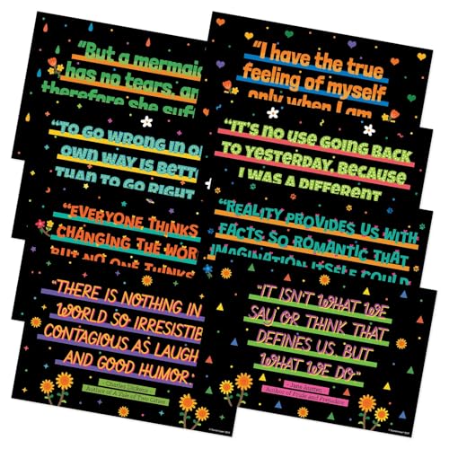 Quarterhouse 7 Poster English Literature Motivational Classroom Set - color: Literature Motivational