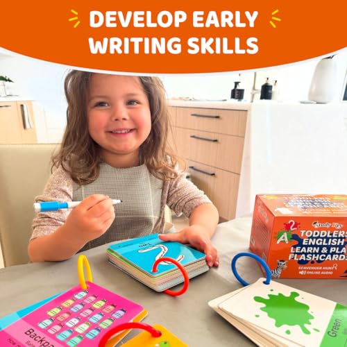 STUDYKEY ABC Flash Cards for Toddlers 1-3 |