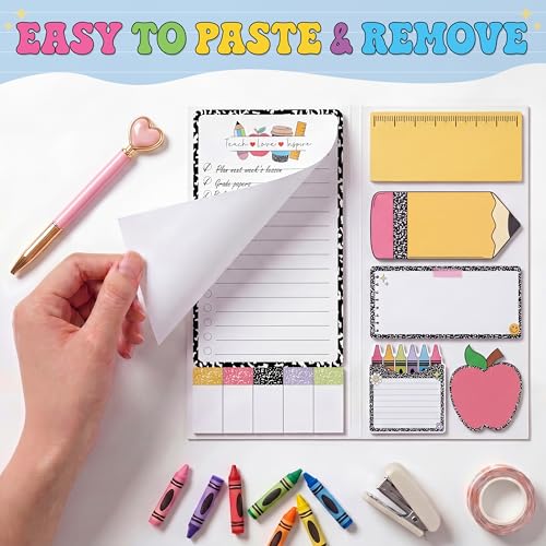 BEAWART Teacher Sticky Notes Set, Composition Classroom Appreciation Gift - color: Composition Teacher Sticky Note