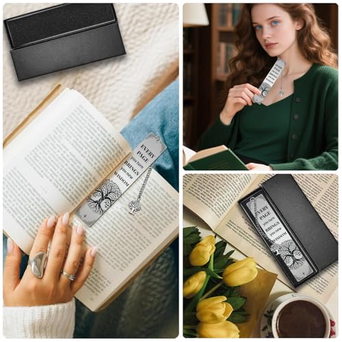 Peacoblue Tree of Life Metal Bookmark, Book Mark for Readers - style: Tree of Life