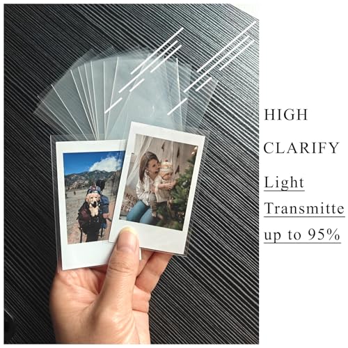 Kpop Photocard Sleeves with Storage Box, 100pcs 2x3 Mini Photo Holder - color: Clear/100 + Storage Box, size: 60x90mm