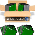 EPI Spiral Notebook | Wide - 70 Sheets, Durable Spiral Binding | 10.5 x 8 in | Classroom Supplies | School, Office, Note Taking, Journaling - 48 Pack - color: Green, size: 48