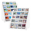 DEEIF 5 Tier Acrylic Trading Card Display Stand for Sports Cards, 2 Pack - size: 5 Tier, 2 Pack