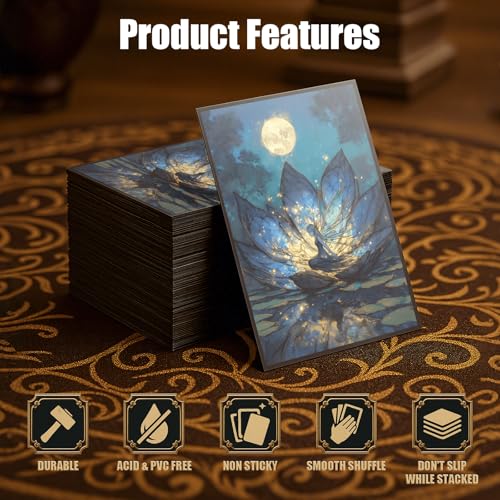 MTG Card Sleeves - Lorwyn Lotus - Ultra Clear Front & Matte Finish Back, 100 Count Standard Size Matte Art Sleeve for Magic The Gathering