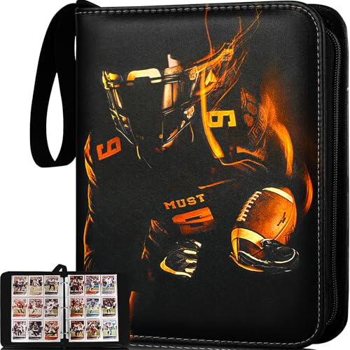 RONMONG Football Card Binder, 990 Pockets, Protective Trading Card Album - color: football-style 1, size: 990