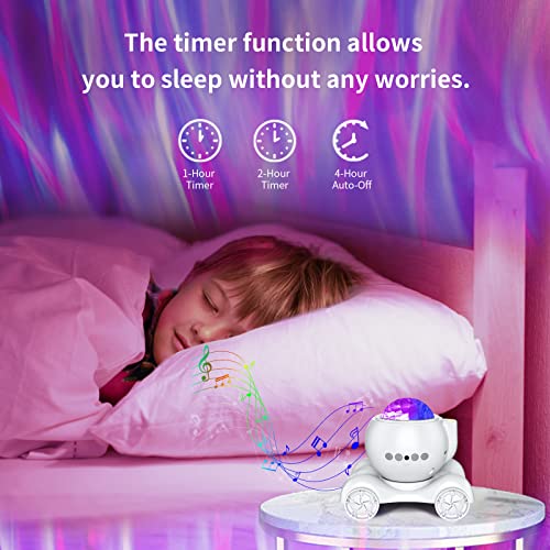 ENOKIK Aurora Light Projector Northern Lights Bluetooth Speaker, Pure White - color: Pure White